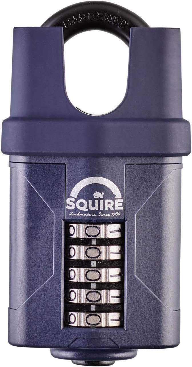Blue 60 mm Alloy Steel 5 Wheel Combination Padlock, Pack of 2 O475193