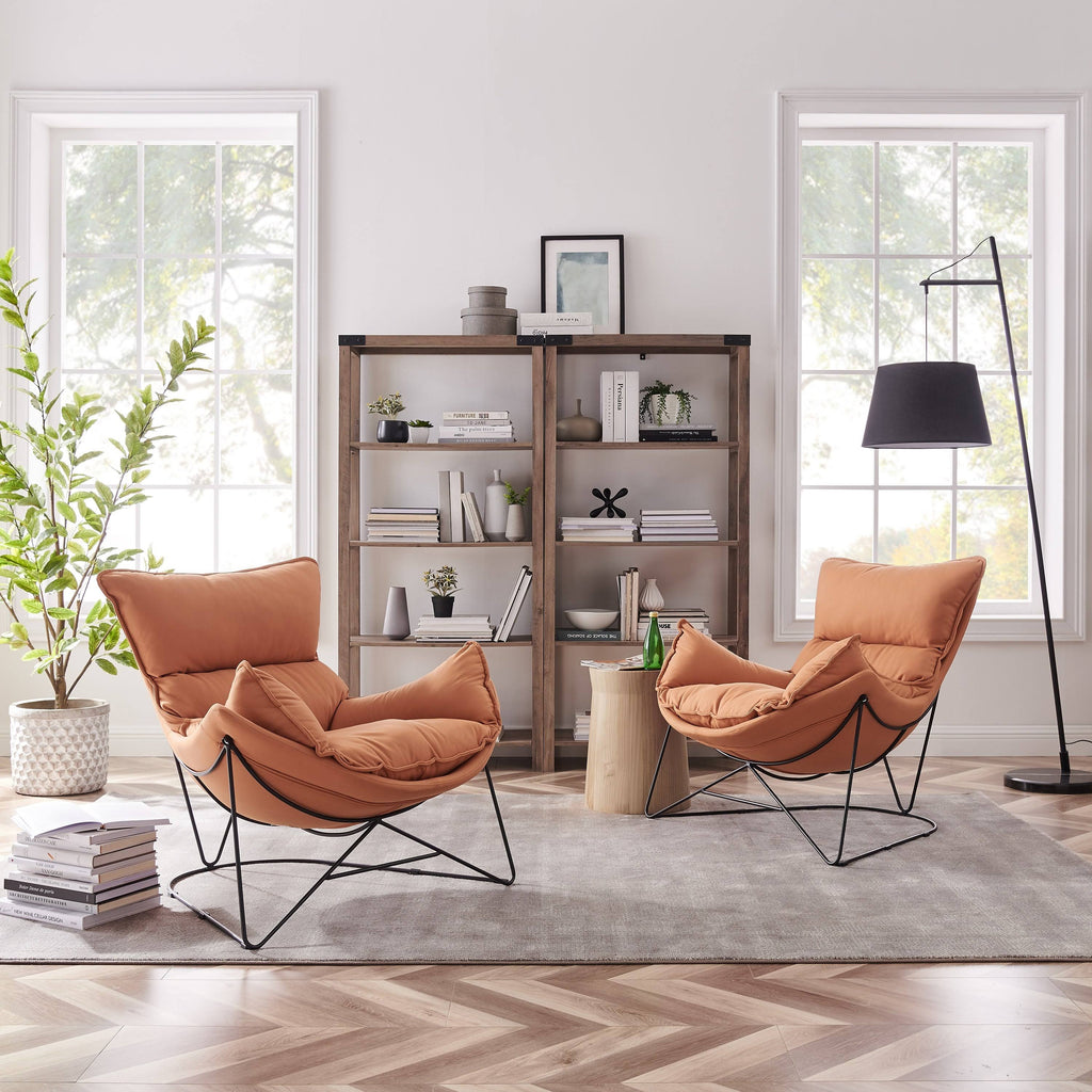 Orange Accent Chaise Chair W795408