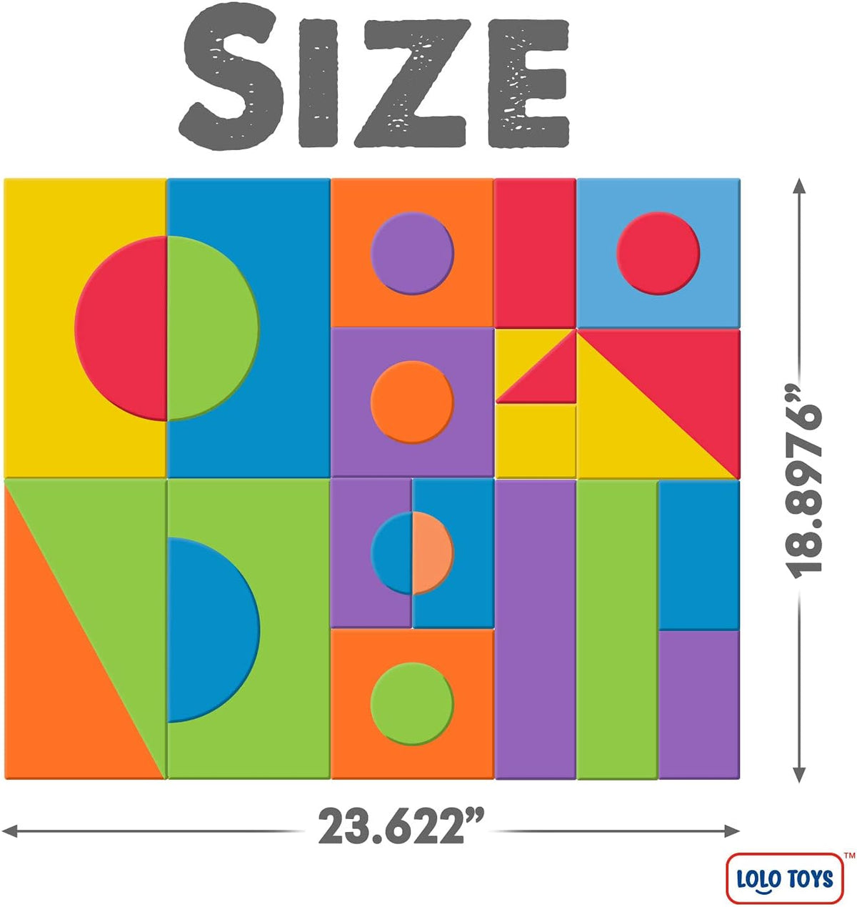 30 Piece Giant Jumbo Building Blocks for Toddlers J957