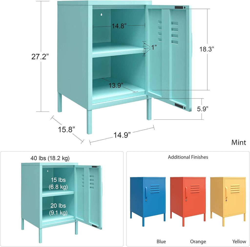 Mint Metal End Table Q3362