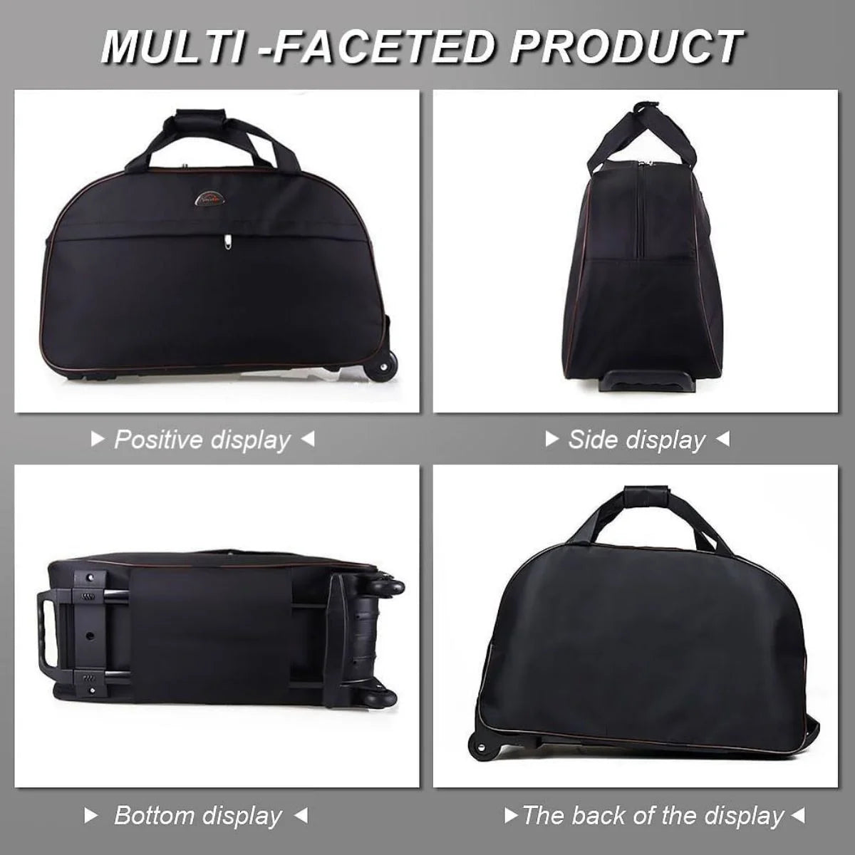 Rolling Duffle Bag with Wheels, 24" Carry On Luggage L5149