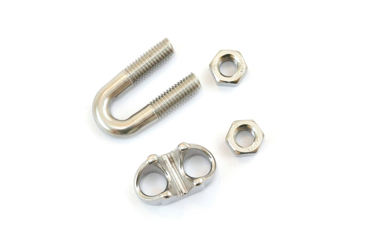 Stainless Steel Wire Rope Cable Clips 1/4 Inches 6mm V9785