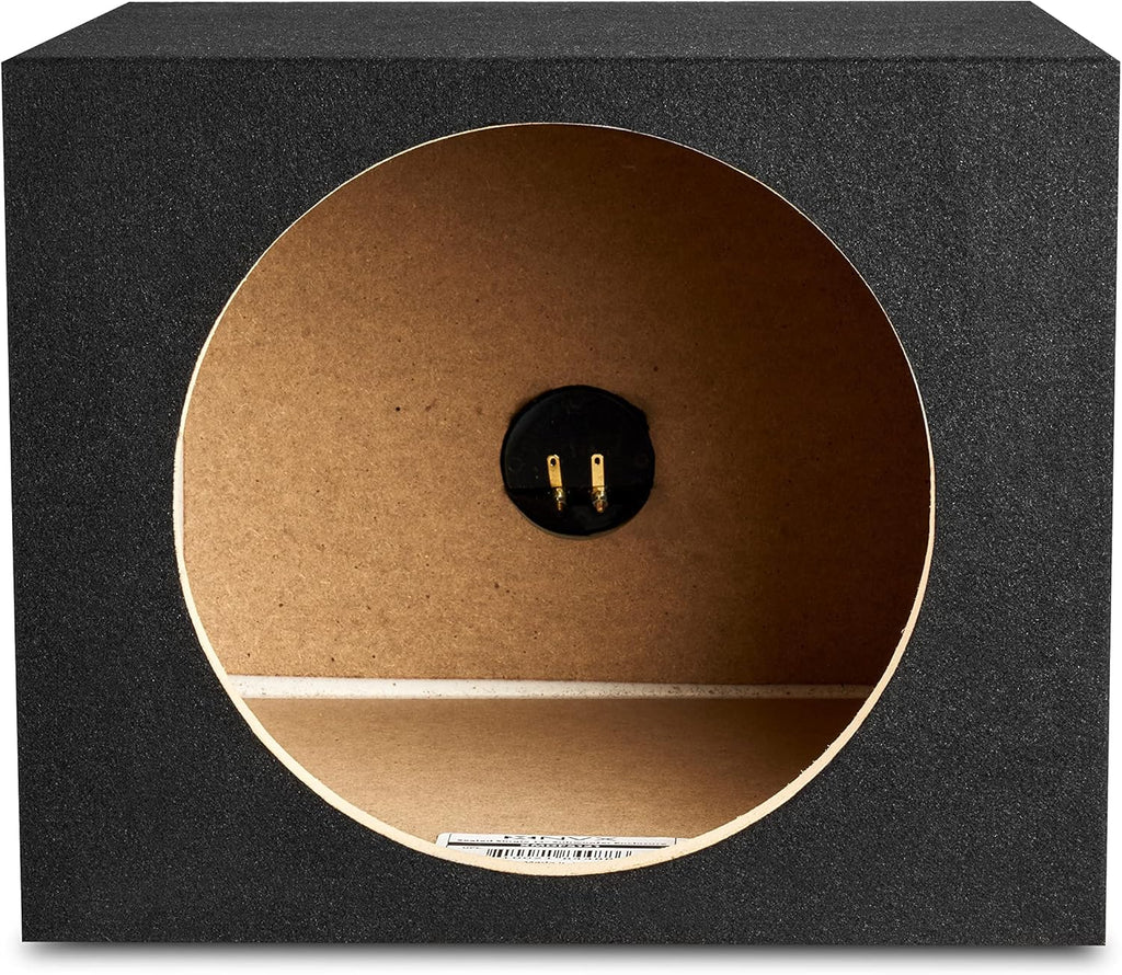 Single 12” Sealed MDF Black Carpeted Subwoofer Enclosure Pack of 2 P495177