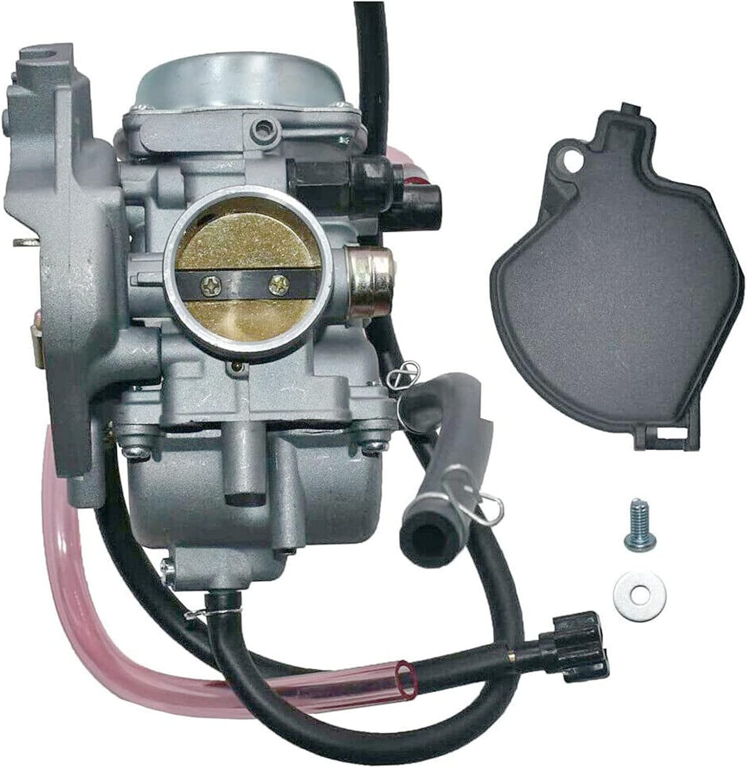 Carburetor & Air Filter & Fuel Valve Petcock With Spark Plug Pack of 2 K779