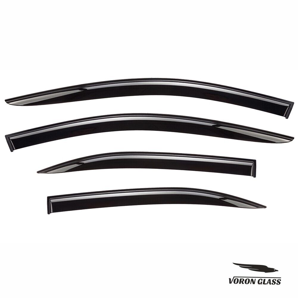 Glass Tape-on Rain Guards for Toyota Corolla Sedan, 4 Pieces S668