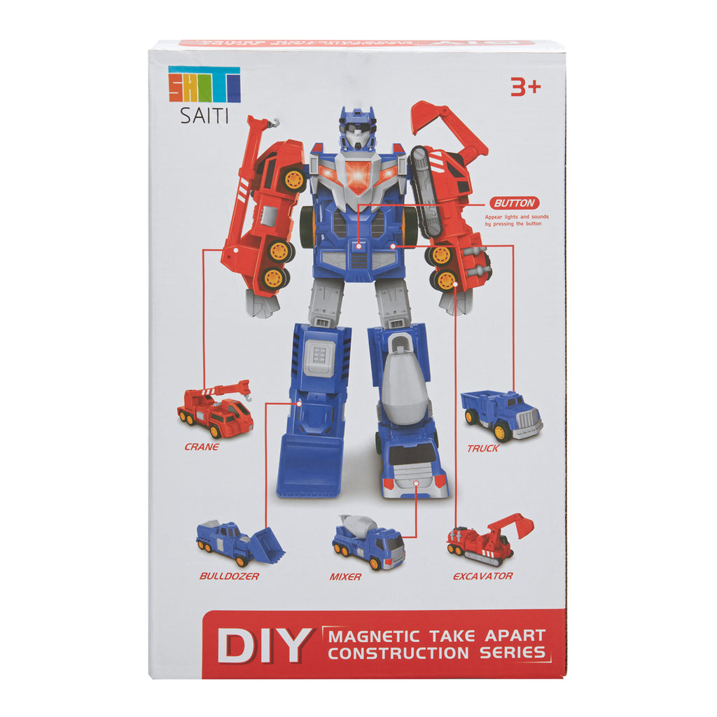 5-in-1 Construction Vehicles Transform Robot Kids Toys O623