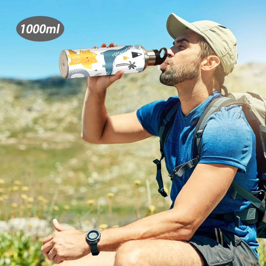 Stainless Steel Water Bottle with Straw Lid Vacuum Insulated 20 OZ Y499