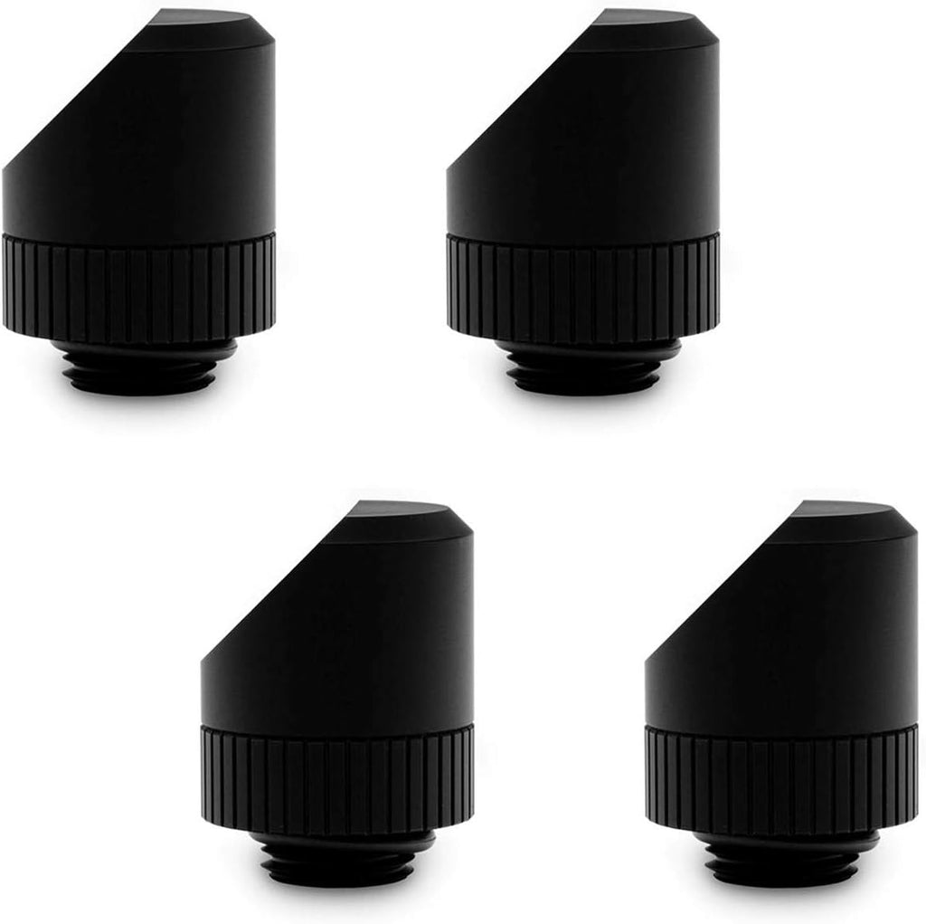 Black 45 Degree Angled Rotary Fitting, 4-Pack T2510