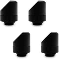 Black 45 Degree Angled Rotary Fitting, 4-Pack T2510