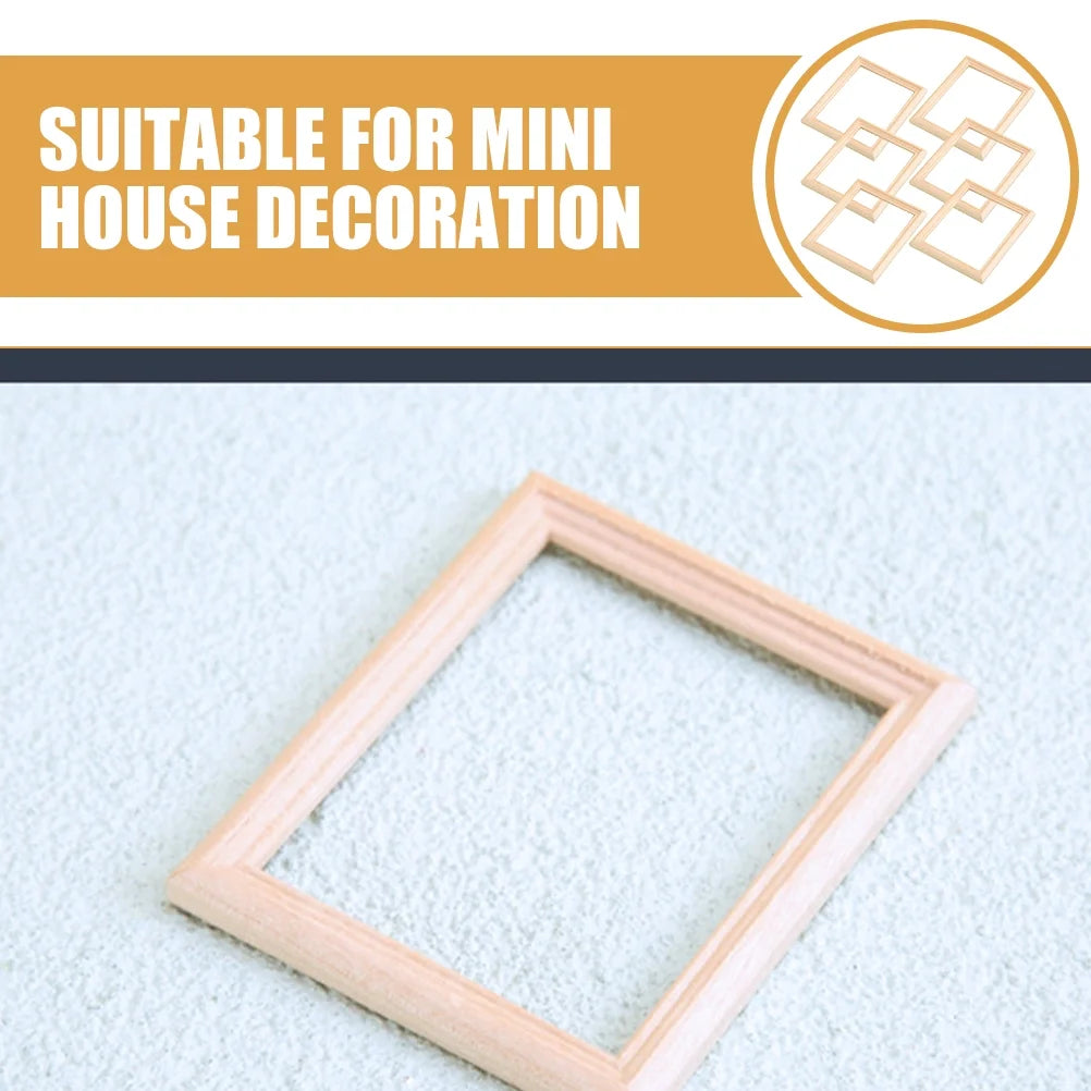 6 Pcs Wood Dollhouse Furniture Kit Q583