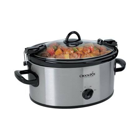 Oval 6 Quart Manual Portable Slow Cooker E477