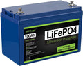 12V 100Ah Lithium LiFePO4 Deep Cycle Rechargeable Battery with Built-in BMS M757352