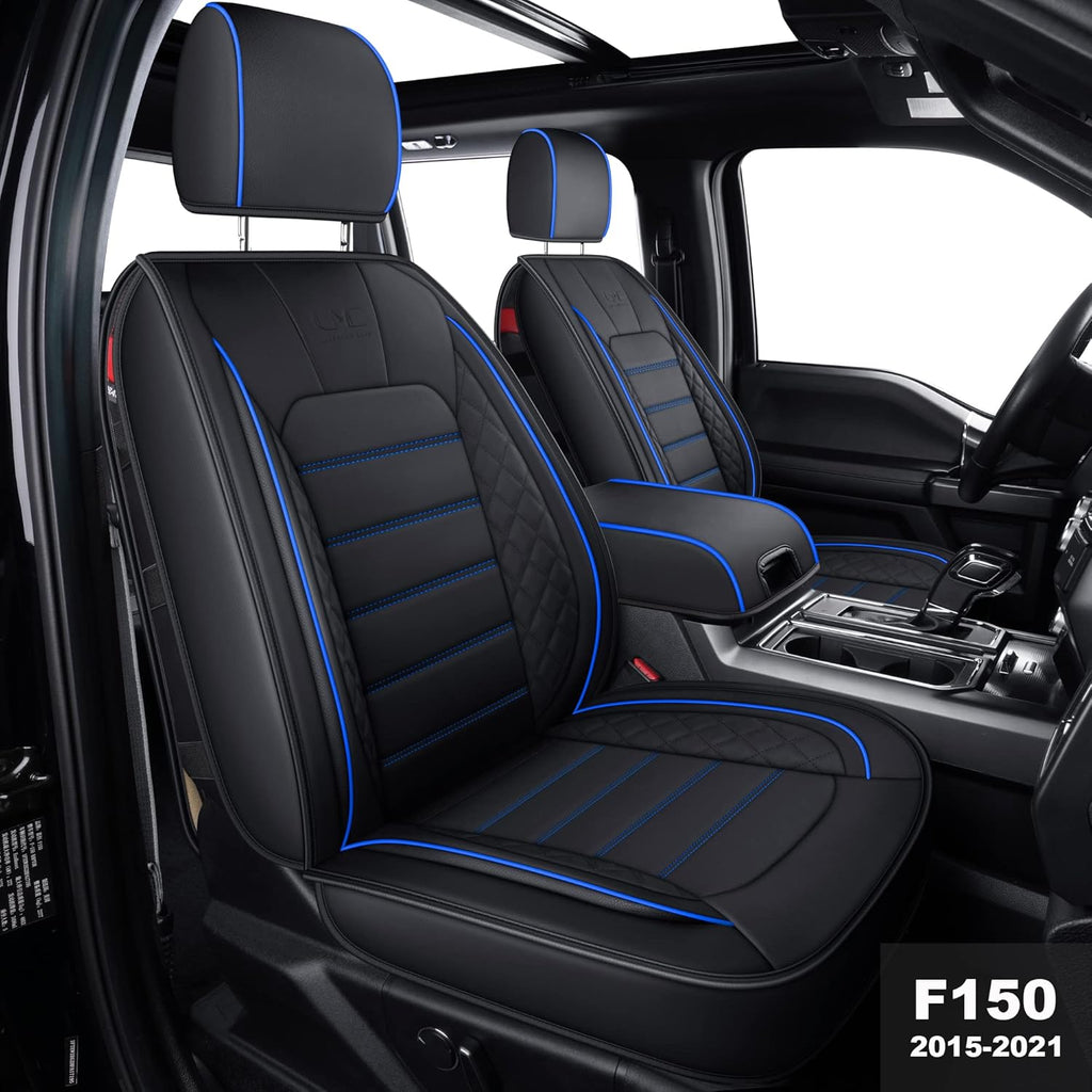 Black Waterproof Faux Leather Seat Covers O112677