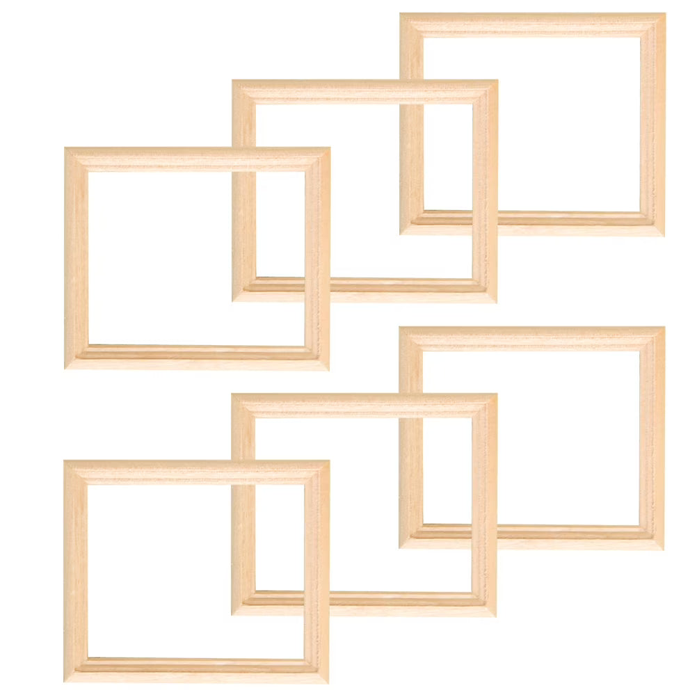 6 Pcs Wood Dollhouse Furniture Kit Q583