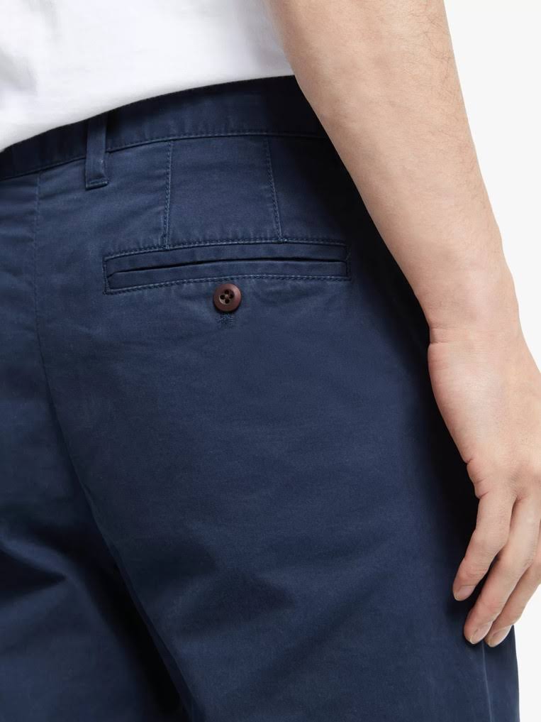Navy Straight Cut Chinos J31840