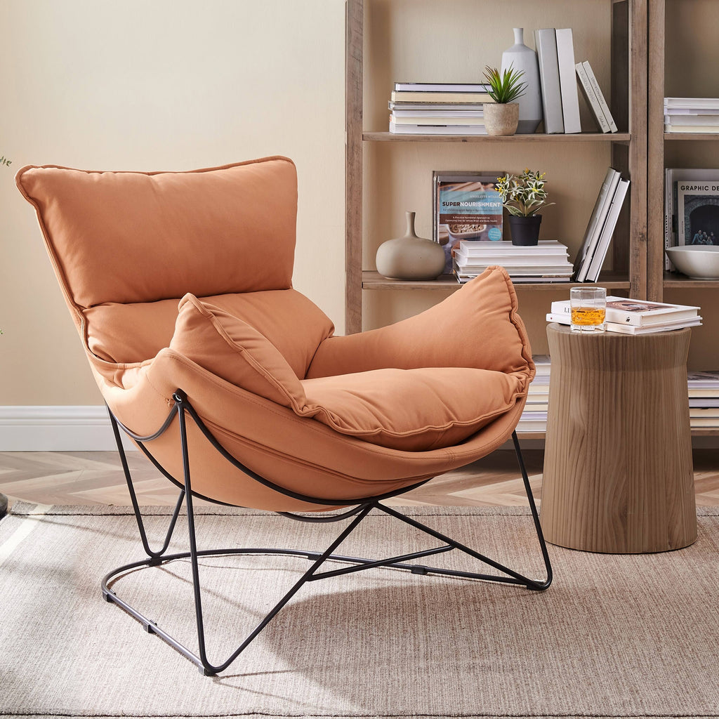 Orange Accent Chaise Chair W795408