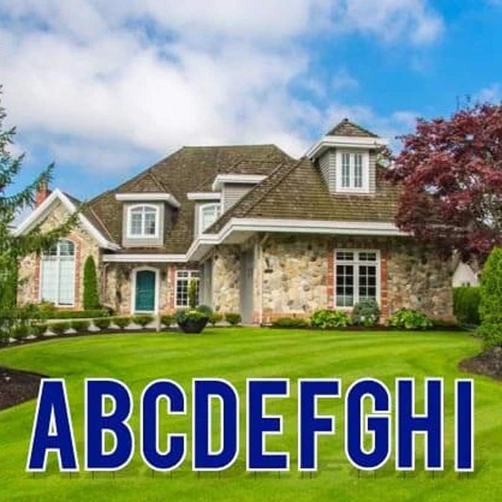 White 18 Inch Alphabet Yard Decoration, Pack of 2 V584297