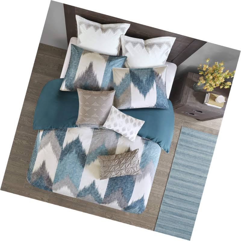 King Aqua 3-Piece Comforter Mini Set U804