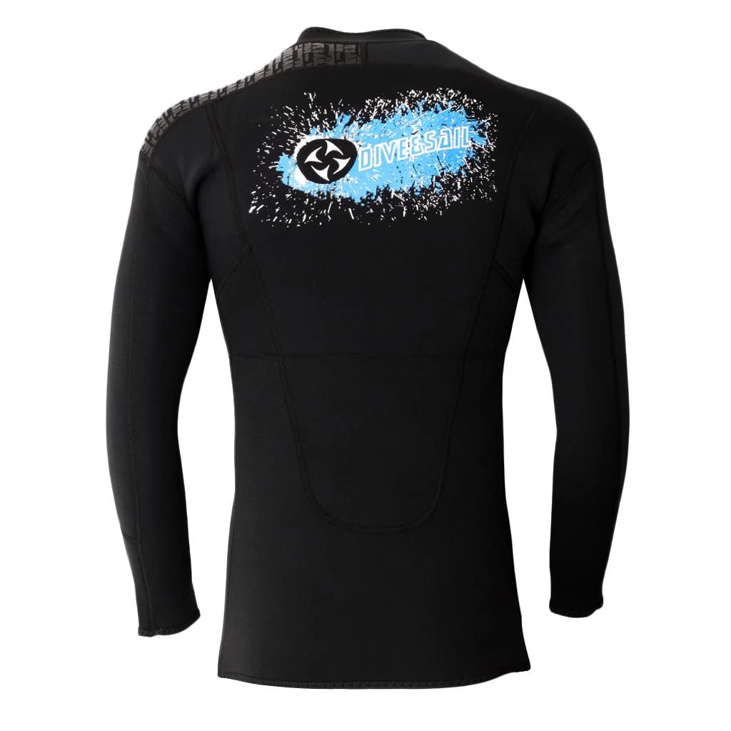 3mm Neoprene Long Sleeve Front Zip Wetsuit Jacket - XL M73880