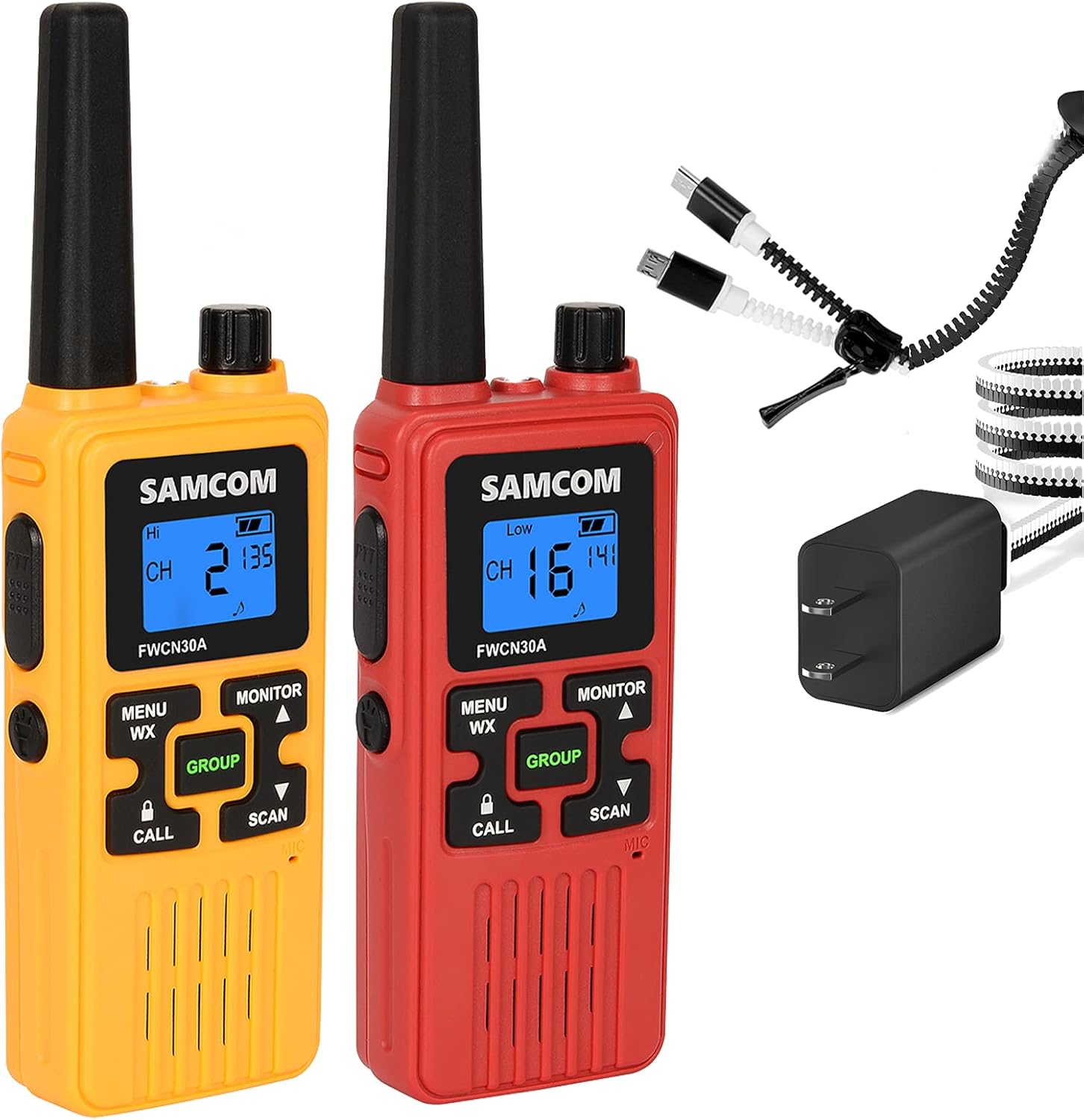 4 Packs Rechargeable Long Range Two Way Radio Z48445