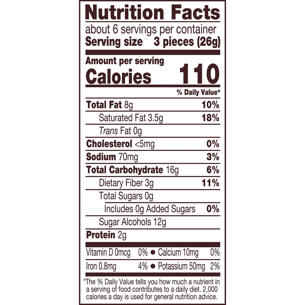 Zero Sugar Peanut Butter Cups Candy, Bag 5.1 oz F306936
