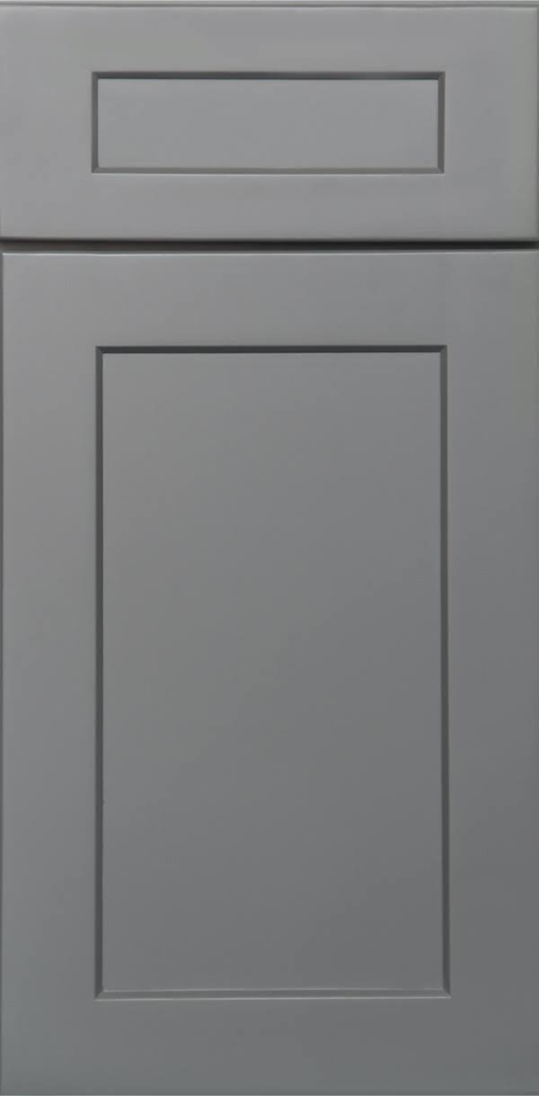 Grey 2 Doors 2 Shelves Wall Cabinet High-Density Fiberboard A226011