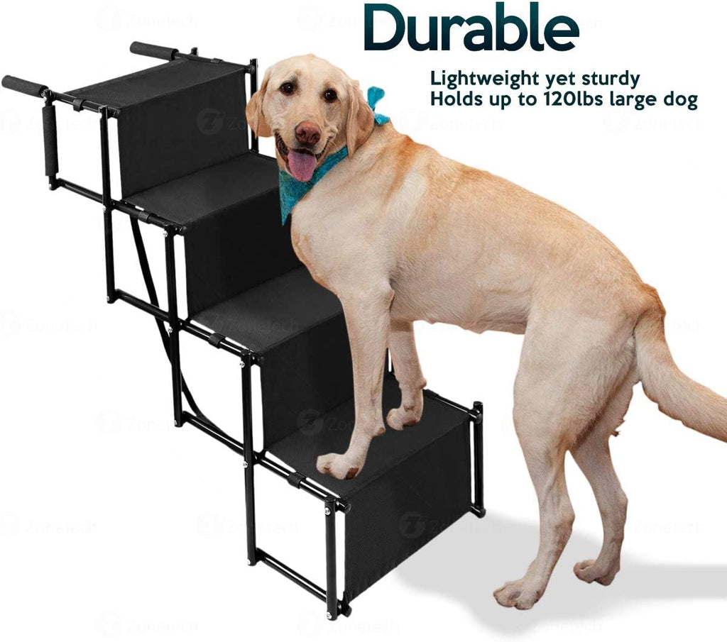 Foldable Step Stairs with Metal Frame Y55577