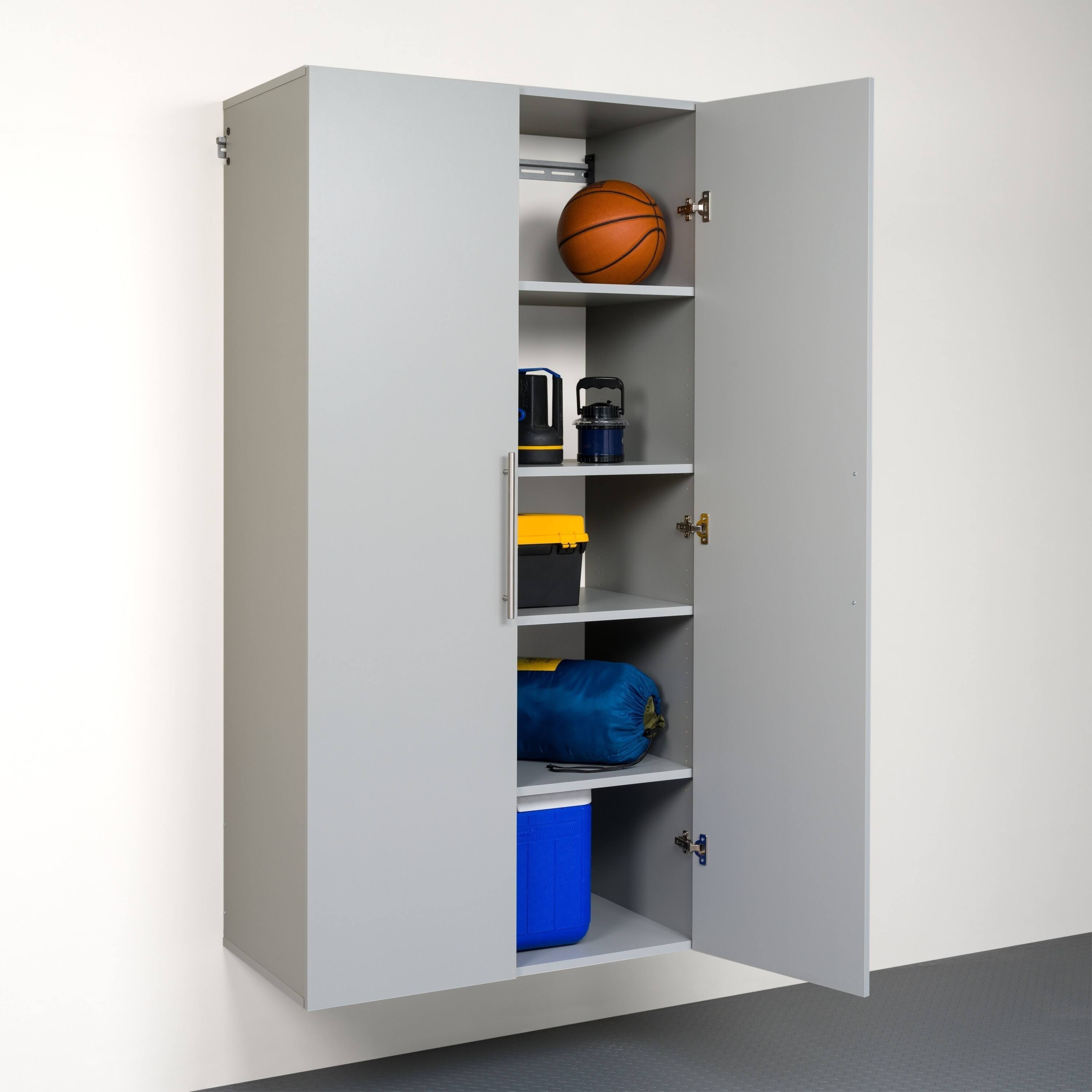 Large Light Gray Storage Cabinet Y235452