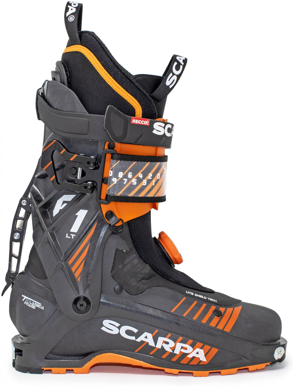 Carbon/Orange Ski Mountaineering Boots C404