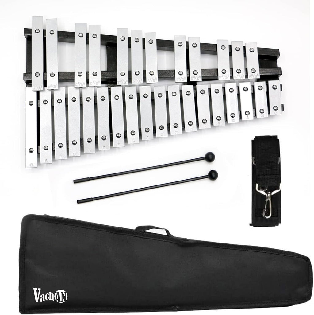 30 Notes Glockenspiel Kit Xylophone Bell with Carrying Bag Z491