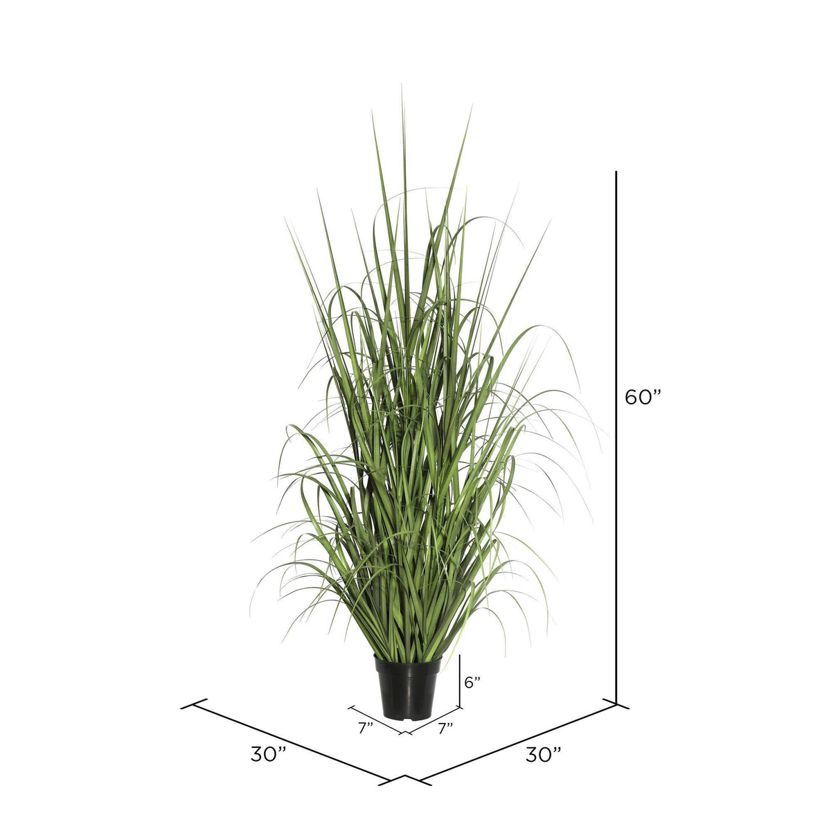 Artificial Ryegrass in Pot 60x22 Green C377