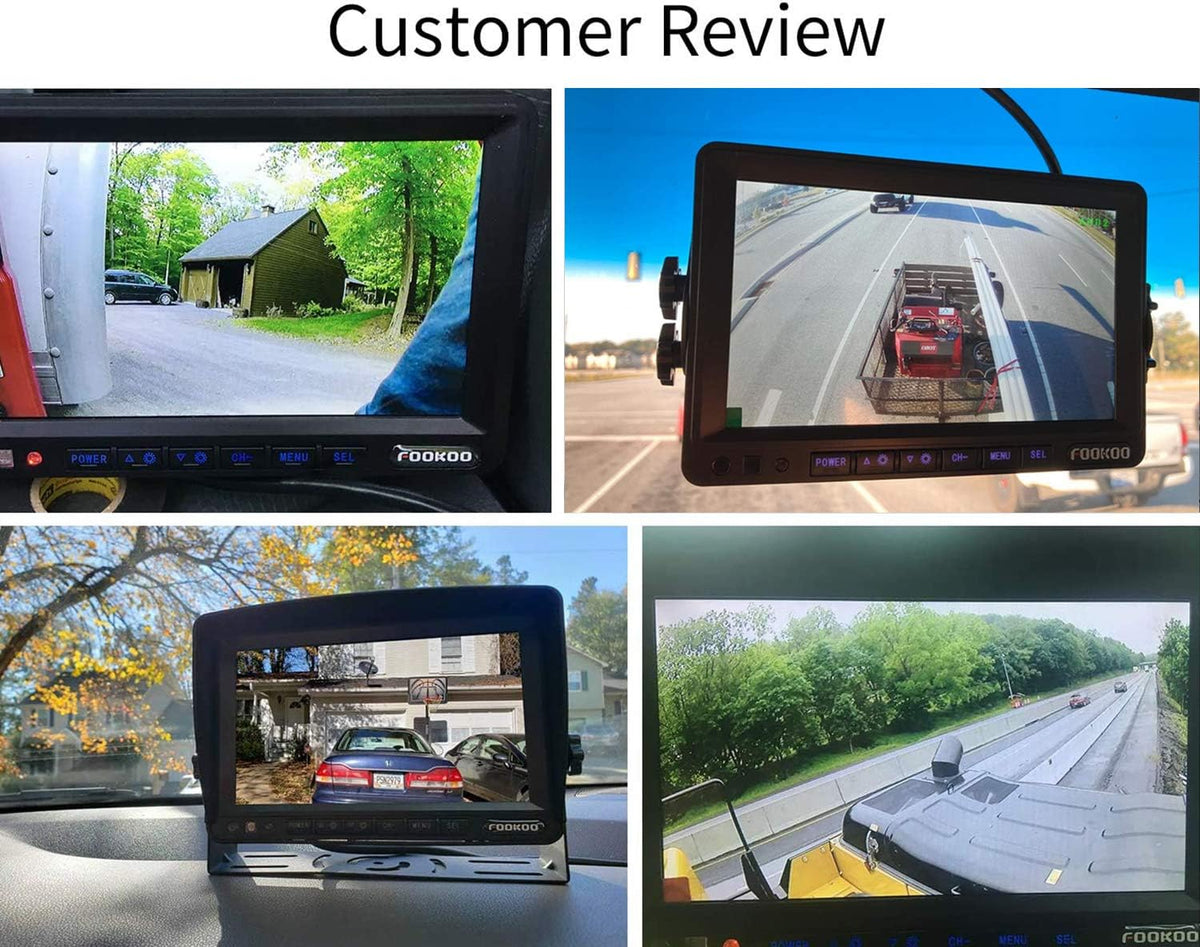 HD Backup Camera System Kit, 7" 1080P Reversing Monitor, IP69 Waterproof Rear View Camera G332