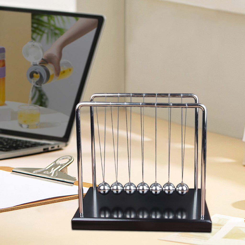 Newton Cradle Pendulum Decoration with 7 Balance Balls L2763