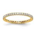 14k Yellow Gold 1/2 carat Lab Grown Diamond Eternity Ring C2710