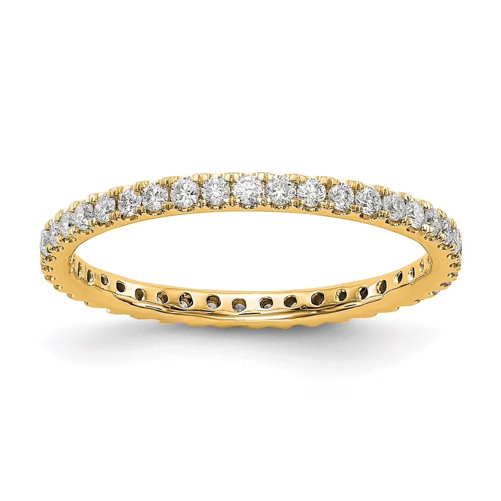 14k Yellow Gold 1/2 carat Lab Grown Diamond Eternity Ring C2710