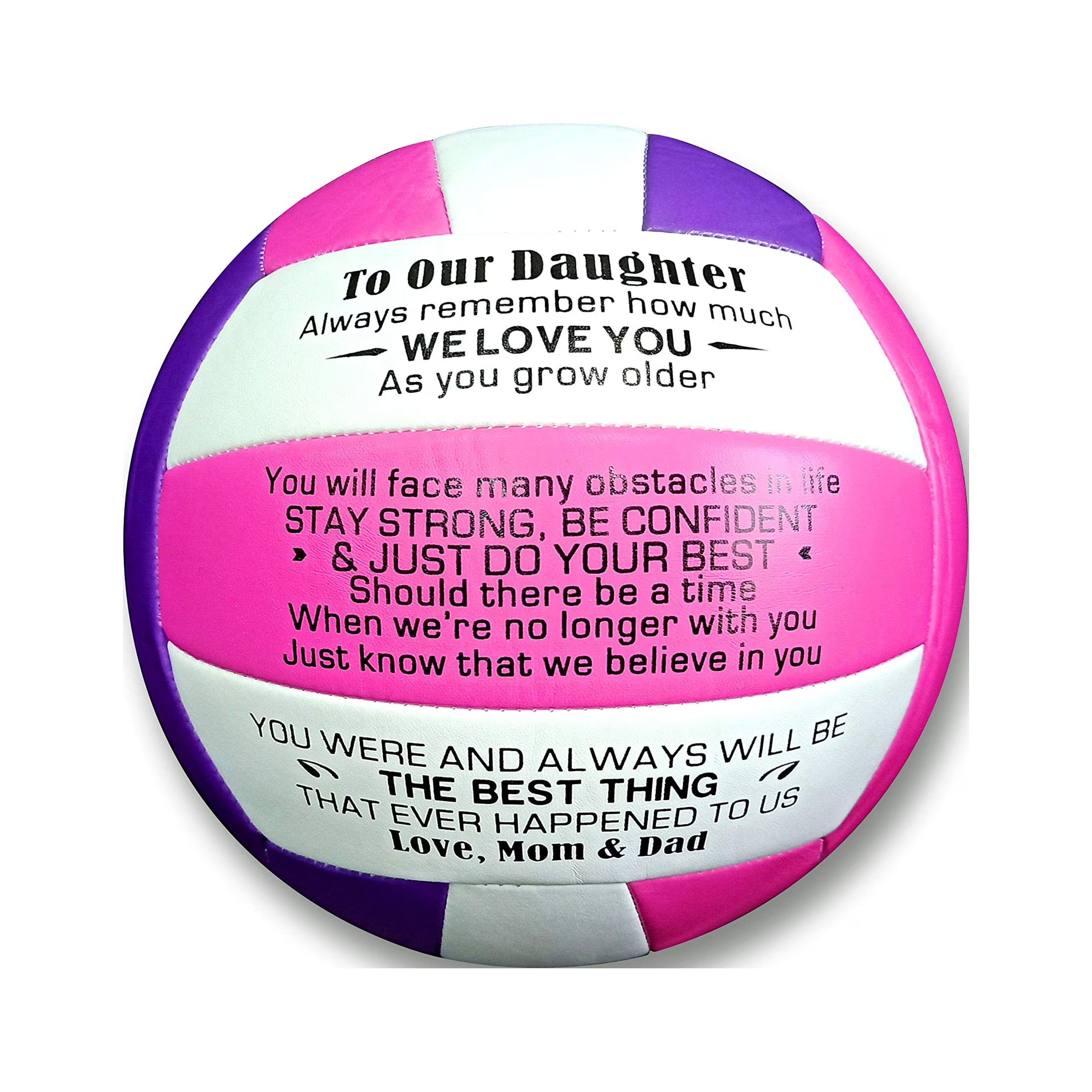 Pink 8 Inch Soft Touch Beach Volleyball E253387