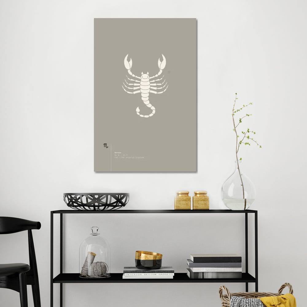 Scorpio Canvas Art T856