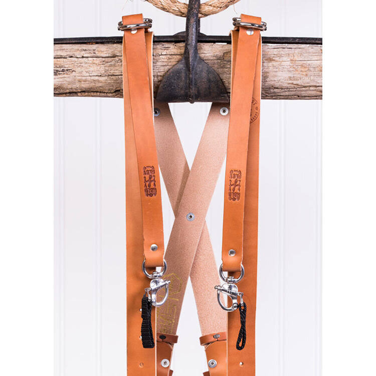 Tan Medium Leather Two-Camera Harness Q705258