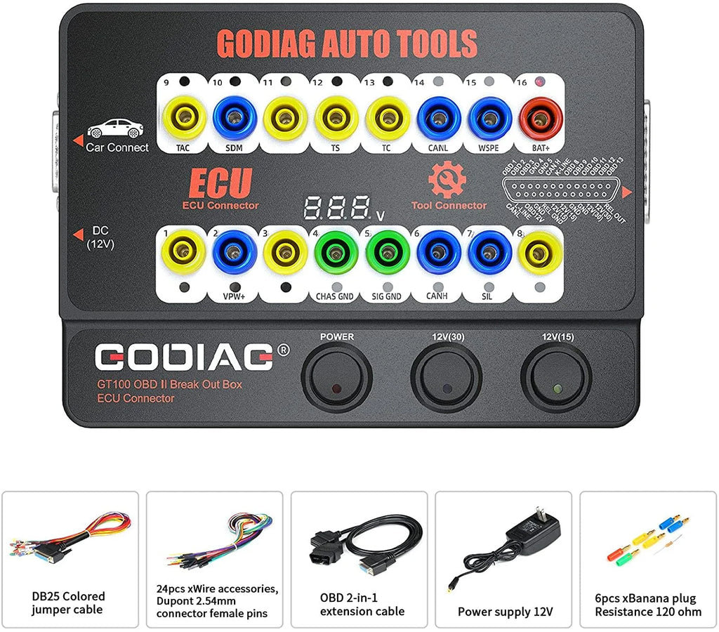 OBDII Protocol Detector Breakout Box ECU Connector F971
