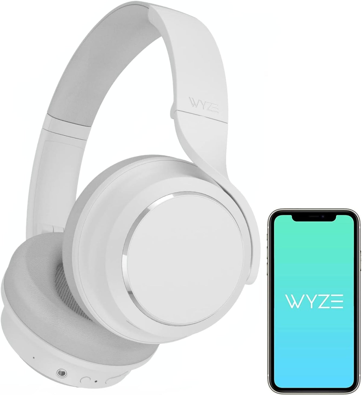 Black Bluetooth Over The Ear Headphones with Active Noise Cancellation I708105