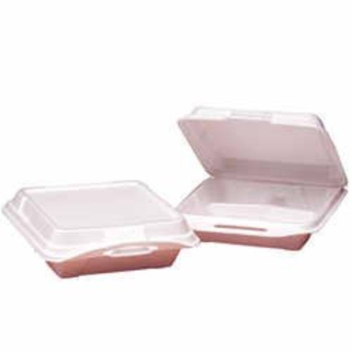 Foam Hinged Carryout Container 3-Comp 9-1/4x9-1/4x3 Sesame 100/bg 2 BG/CT I566255