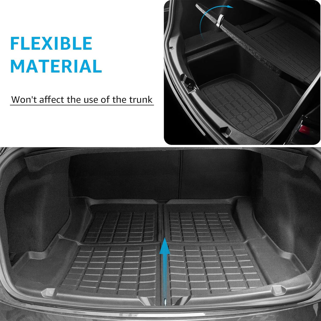 TPE Floor Mats Full Set Waterproof Front Rear Cargo Liner P850847