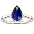 2.50 CT Pear Ceylon Sapphire Solitaire Engagement Ring M262813