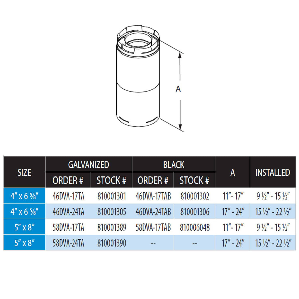 Adjustable Pipe U6347