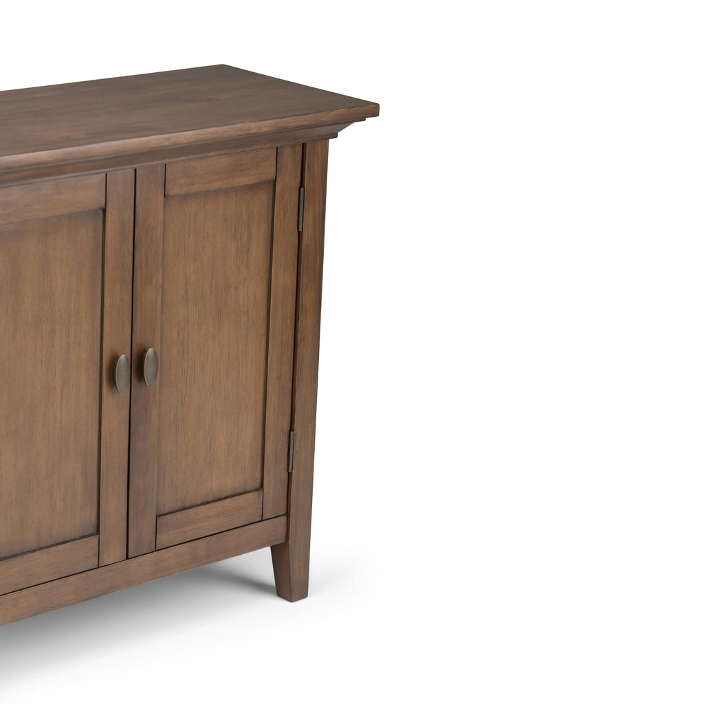 Solid Wood Low Storage Cabinet Light Golden Brown J774313