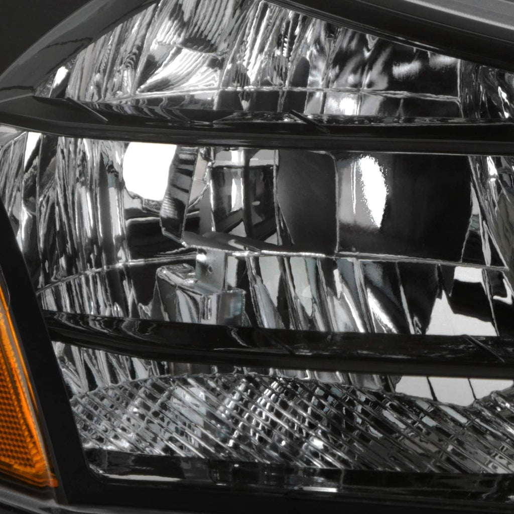 Black Factory Style Headlights Pair Y47143