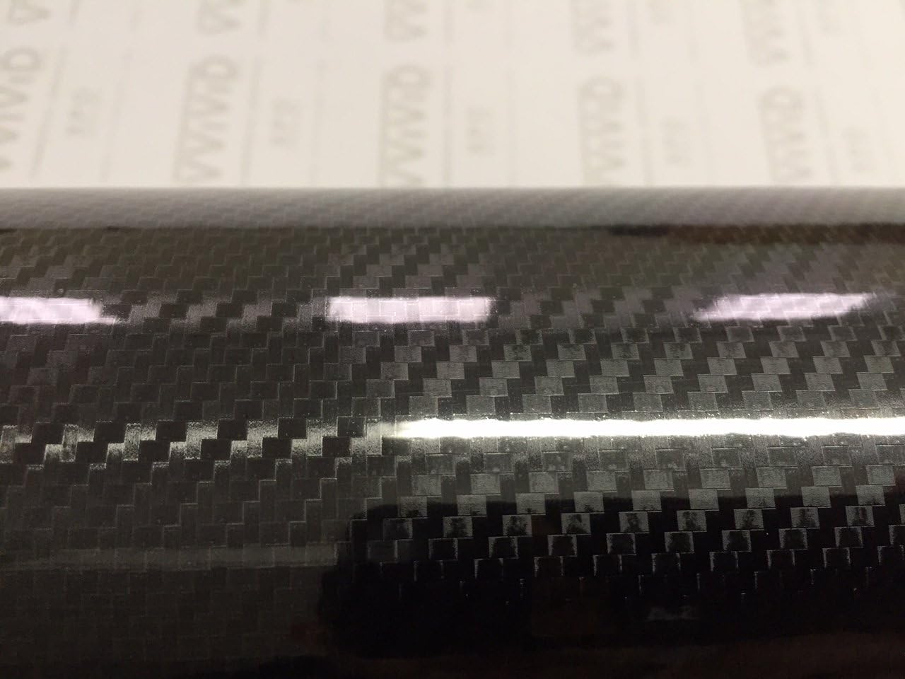High Gloss Black Carbon Fiber Vinyl Car Wrap Film (2.75ft x 5ft) Pack of 2 S146