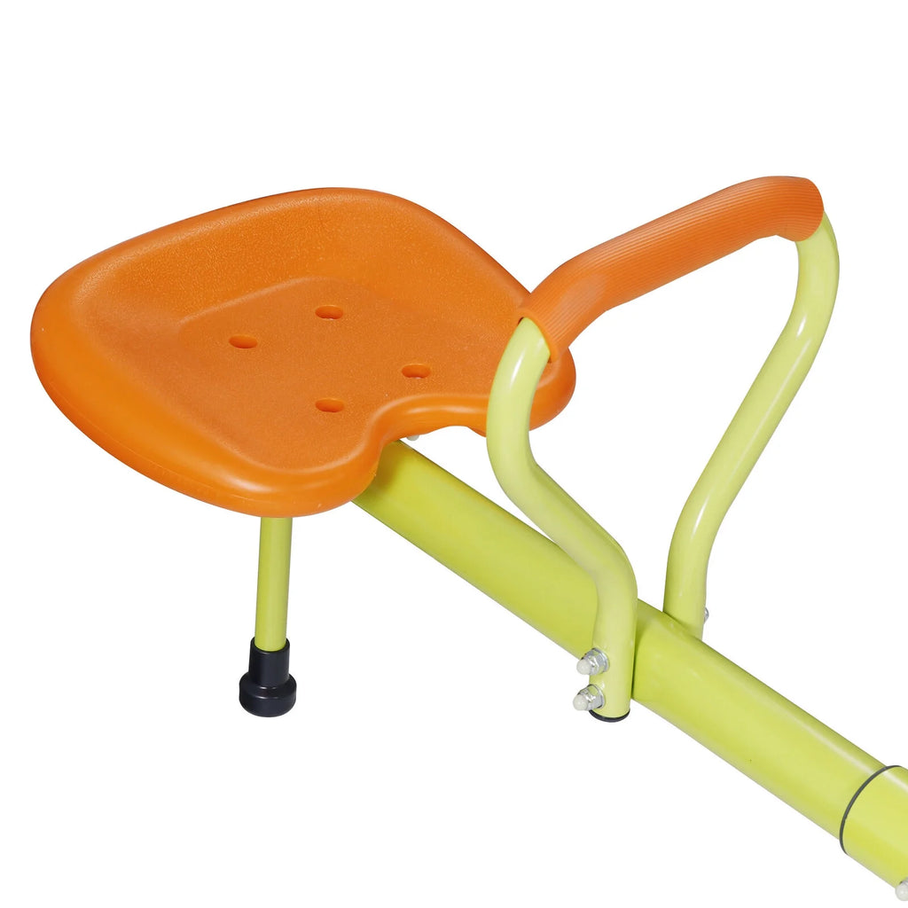 Heavy-Duty Seesaw 360 Degree Spinning with Handle Outdoor for 2-4 Kids O177