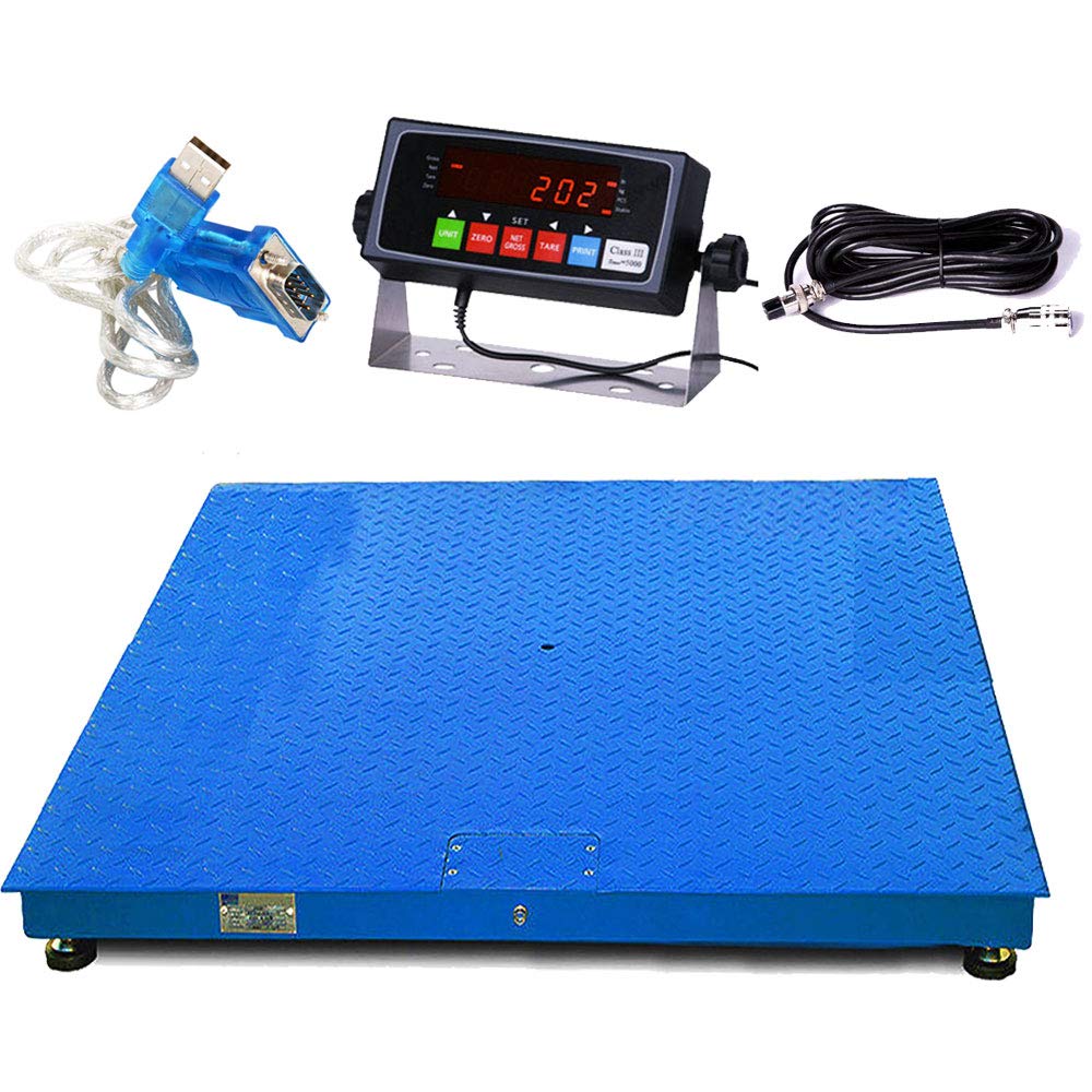 Steel Floor Scale Pallet Scale with Digital Indicator (48”x48”) C41723