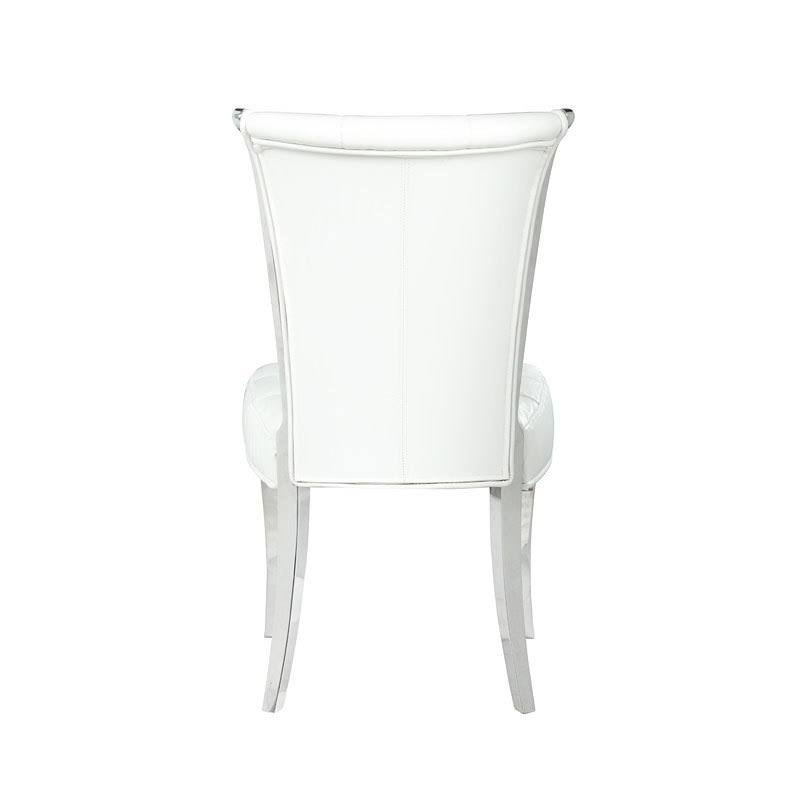 White Tufted Side Chair, Set of 2 E9803